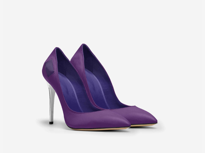 MAUVE FULL CUT COURT HEEL