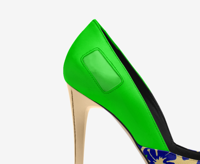 FLORAL SIMPLE CUT COURT HEEL